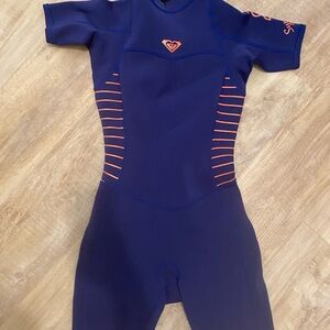 Roxy Women's Navy and Orange Rashguard
